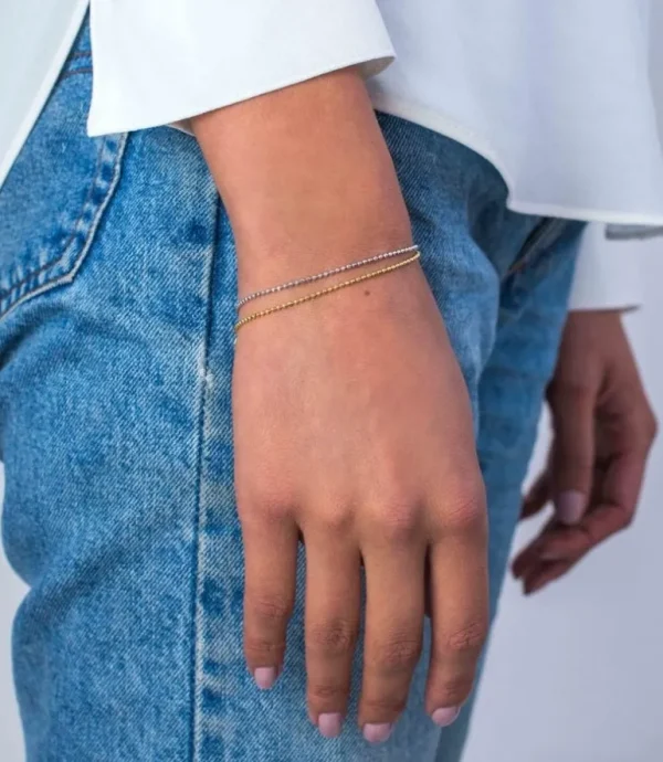Zinzi Zilveren armband - Bolletjes ZIA1909