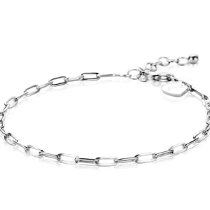 Zinzi Zilveren armband - Paperclip schakel (17-20 cm) ZIA2150