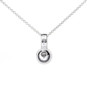 Zinzi Zilveren hanger - Rond (CZ Wit) ZIH1662