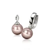 Zinzi Zilveren oorbedels - Parel (Champagne) ZICH266C