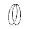 Zinzi Zilveren oorbellen - Ring 35 x 2 mm ZIO435