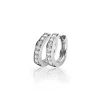 Zinzi Zilveren oorbellen - Ring 15 x 3 mm (CZ Wit) ZIO191Z