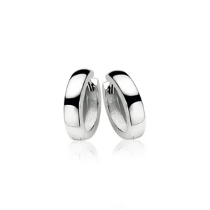 Zinzi Zilveren oorbellen - Ring 12 x 3 mm ZIO187