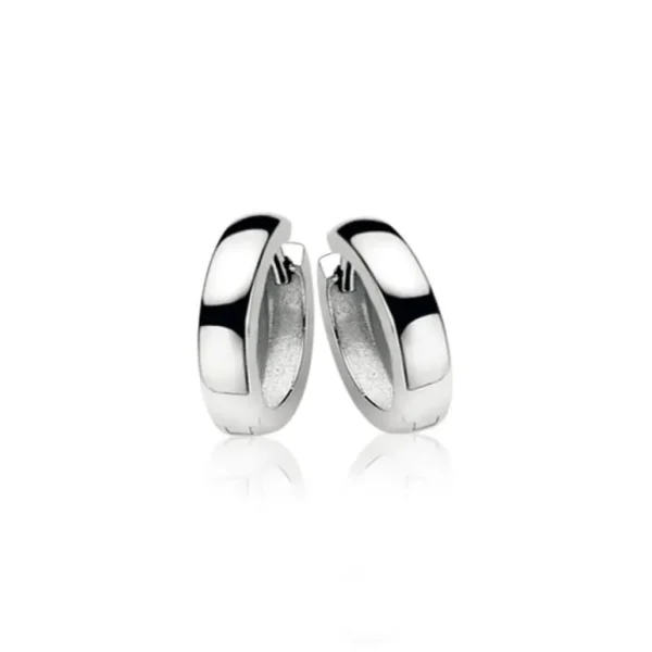 Zinzi Zilveren oorbellen - Ring 12 x 3 mm ZIO187