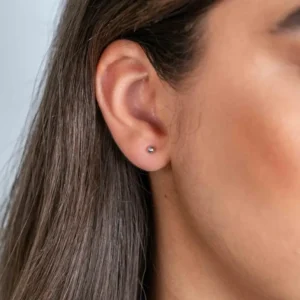 Zinzi Zilveren oorbellen - Bol (3 mm) ZIO805
